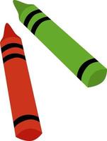 Crayons, illustration, vector on white background.