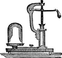 Air-pump, vintage illustration. vector