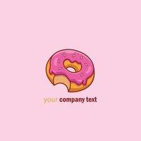 logo de donut para tienda vector