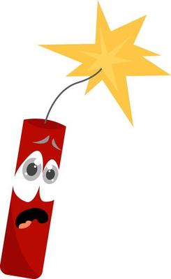 TNT, illustration, vector on white background