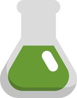 Green potion, illustration, vector, on a white background. vector