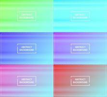 six sets of pastel blue gradient abstract background with horizontal shine. blur, modern and color style. green. blue, purple, pink and red. great for backdrop, wallpaper, poster, banner or flyer vector