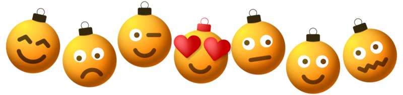 falling emotion christmas ball png