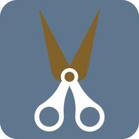 Barber scissors, illustration, vector, on a white background. vector