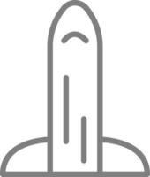 Space rocket, illustration, vector, on a white background. vector