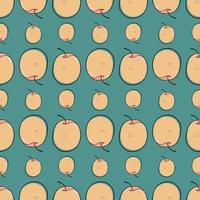 Apricot pattern , illustration, vector on white background
