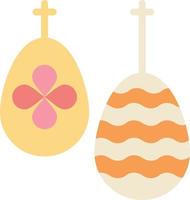 Celebration Easter Egg Food  Flat Color Icon Vector icon banner Template