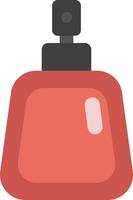 Red perfume, illustration, vector, on a white background. vector