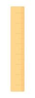 Ruler semi flat color vector object. School measure tool. Studying supplies. Editable element. Full sized item on white. Simple cartoon style illustration for web graphic design and animation