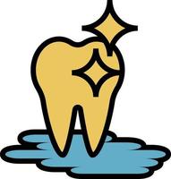 Healthy tooth, illustration, vector, on a white background. vector