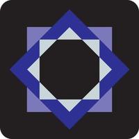 Abstract blue shape, illustration, vector on a white background.