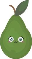 Cute pear , illustration, vector on white background