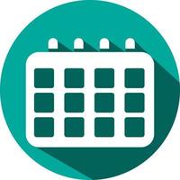 Calendario móvil, ilustración, vector sobre fondo blanco.