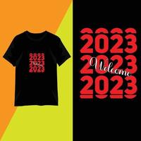 T-shirt design 2023 quotes typography vector