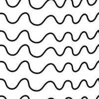 Hand-drawn lines. Seamless abstract wave pattern, smooth pattern, web design, greeting card, textile, technology background vector