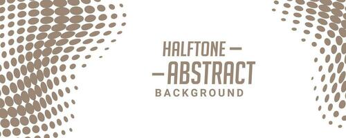 Abstract halftone banner design vector