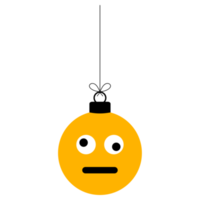 emoji emotie gezicht Kerstmis snuisterij bal png