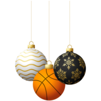 Basketball Sport Weihnachtskugel isoliert png