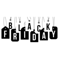 black friday sale tag illustration png