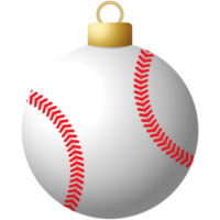 béisbol deporte navidad bola chuchería aislado png