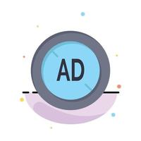 Ad Blocker Ad Blocker Digital Abstract Flat Color Icon Template vector