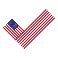 usa flag check mark png