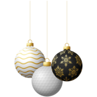 golf sport christmas ball bauble isolated png