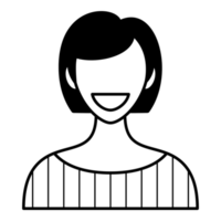 avatar de personagem mulher pessoa png
