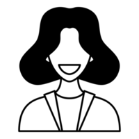 avatar de personaje de persona de mujer png