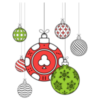 casino poker christmas chip png