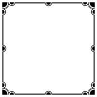 Vector Frame Decoration, Black and White, EPS 10