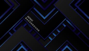 Abstract Geometric Blue and Black Modern Background vector
