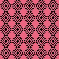black and pink geometric seamless pattern vector