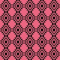 black and pink geometric seamless pattern vector