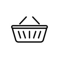 Shopping cart line icon illustration. Simple vector design editable. Pixel perfect at 32 x 32