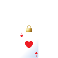 Casino-Poker-Karten-Weihnachtskugel png