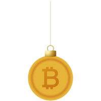 bitcoin coin christmas ball bauble png