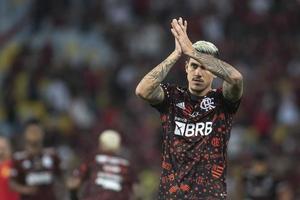 Rio, Brazil, October 19, 2022, Pedro player in match between Flamengo vs Corinthians by second match of final round of Brazilian Cup in Maracana Stadium photo