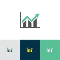 Marketting Growth icon template. Business, Profit, Progress, Improvment, rising icon concept vector