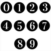 Numbers illustration in vector format