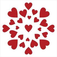 Heart shape illustration vector