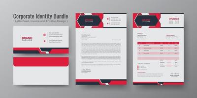 Corporate brand identity template design vector