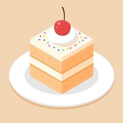 Vanilla Cake Vector Art, Icons, and Graphics for Free Download