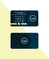 Gradient business card professional design vector