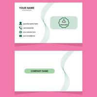 Corporate business card template vector