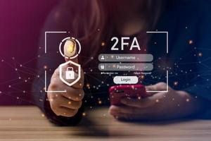 login and password cyber security concept Data protection and secure internet access cyber security. secure access to users personal information security and encryption photo