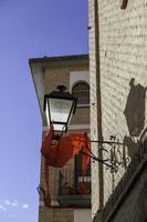 Old lamppost in the city photo