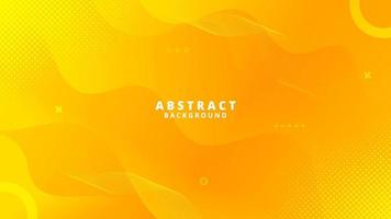 Abstract Yellow Fluid Wave Background vector