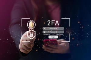 login and password cyber security concept Data protection and secure internet access cyber security. secure access to users personal information security and encryption photo