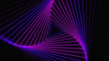 triangle neon abstract light illustration effect, infinity energy space loop magic motion shapes laser, shine wave electric modern art, curve futuristic graphic infinite ray swirl night photo